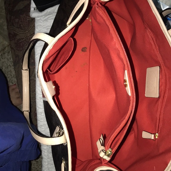 Coach Signature Stripe Carryall Drawstring F30521 - Picture 3 of 4